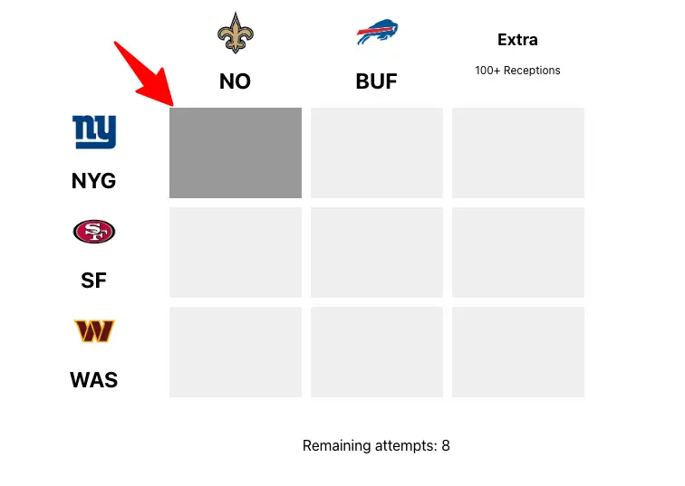 how to play NFL Grid game